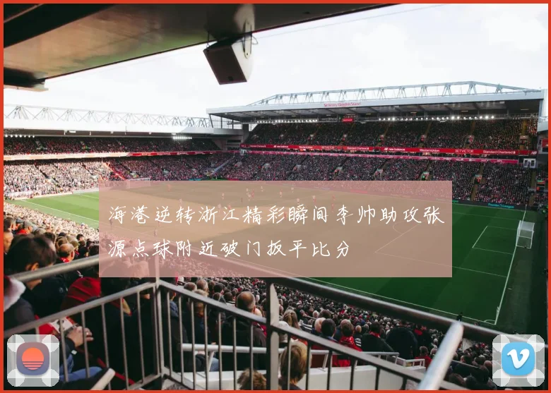 海港逆转浙江精彩瞬间李帅助攻张源点球附近破门扳平比分